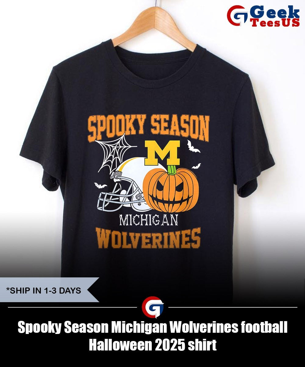 Spooky Season Michigan Wolverines football Halloween 2025 shirt