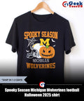 Spooky Season Michigan Wolverines football Halloween 2025 shirt