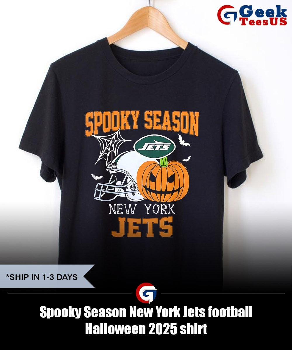 Spooky Season New York Jets football Halloween 2025 shirt