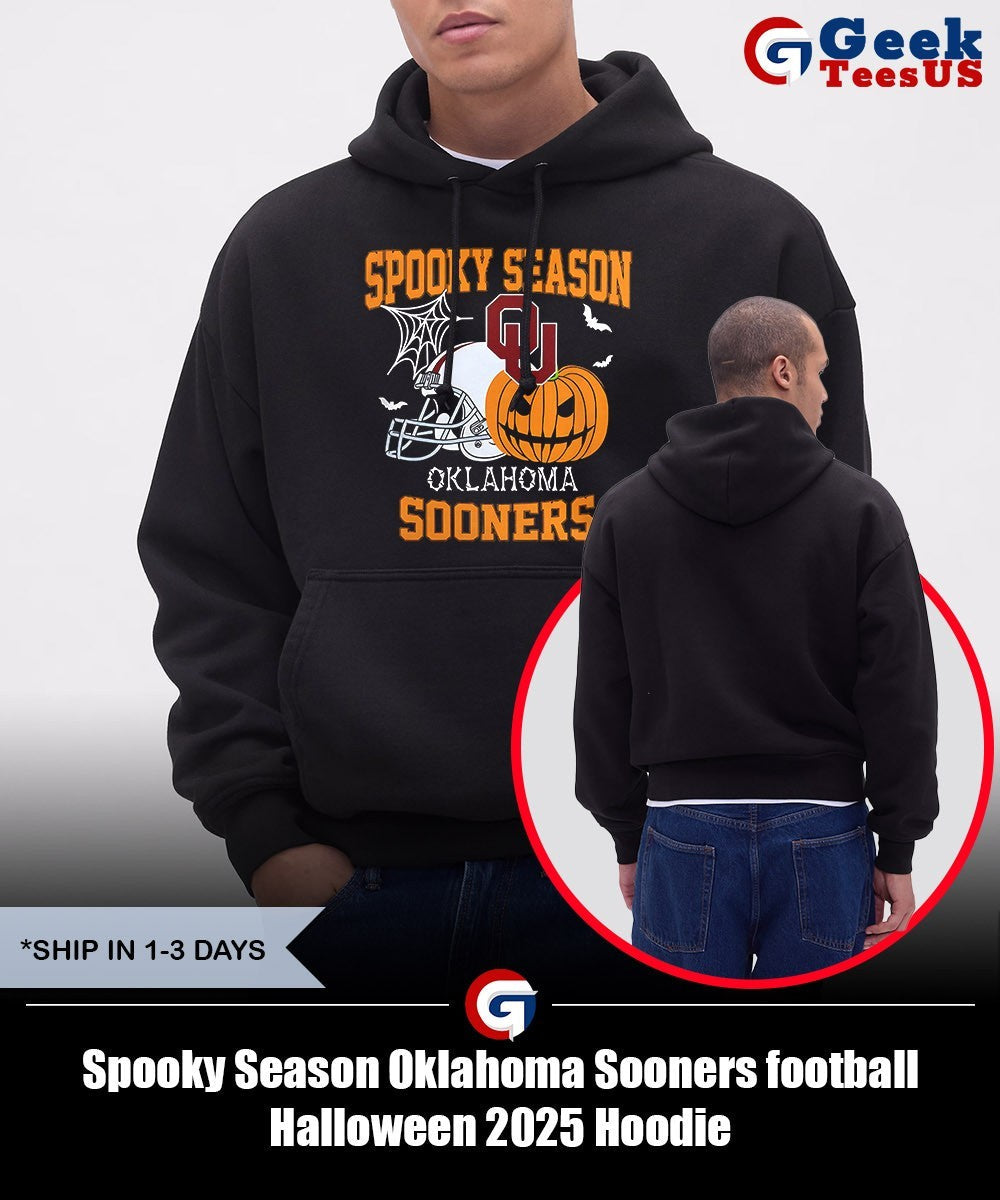 Spooky Season Oklahoma Sooners football Halloween 2025 shirt