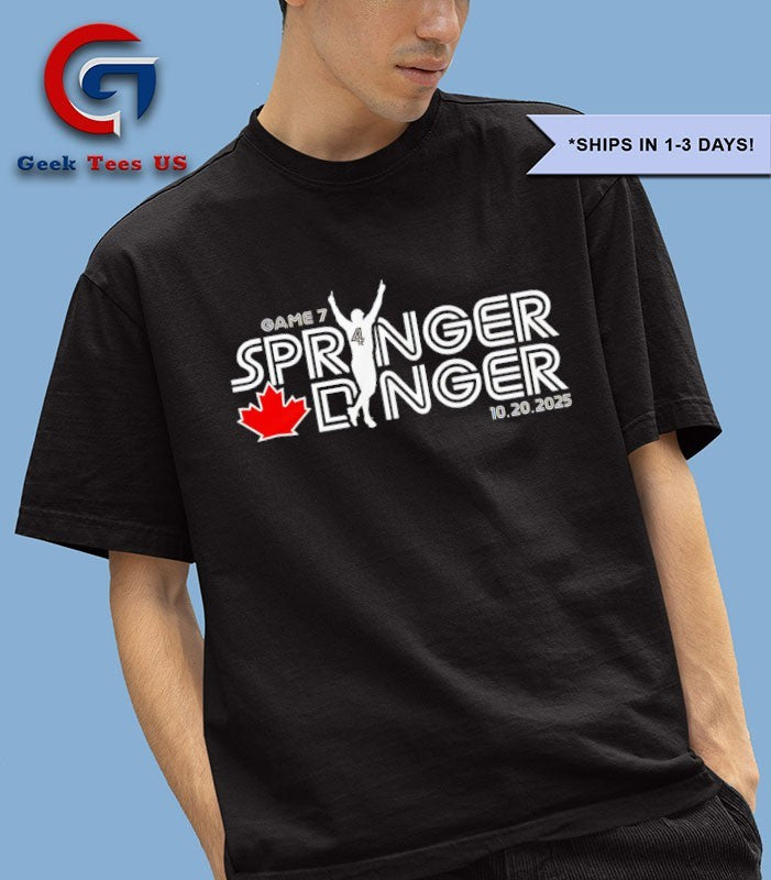 Springer Dinger Toronto Blue Jays baseball Game 7 2025 shirt