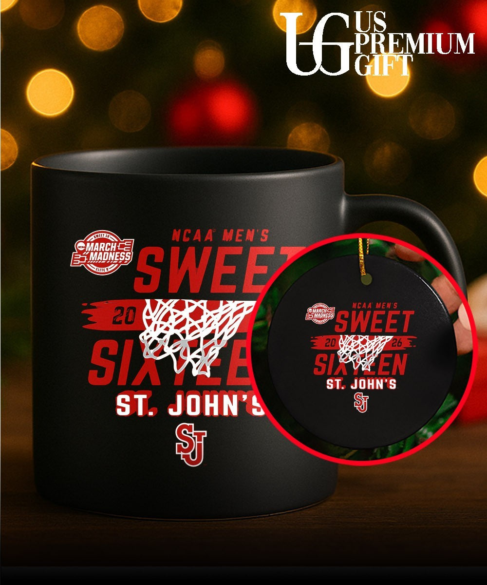 St John’s Red Storm NCAA Men’s Basketball 2026 Sweet 16 logo shirt