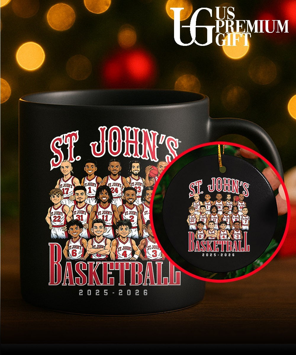 St. John’s Men’s NCAA Basketball 2025-2026 caricature shirt