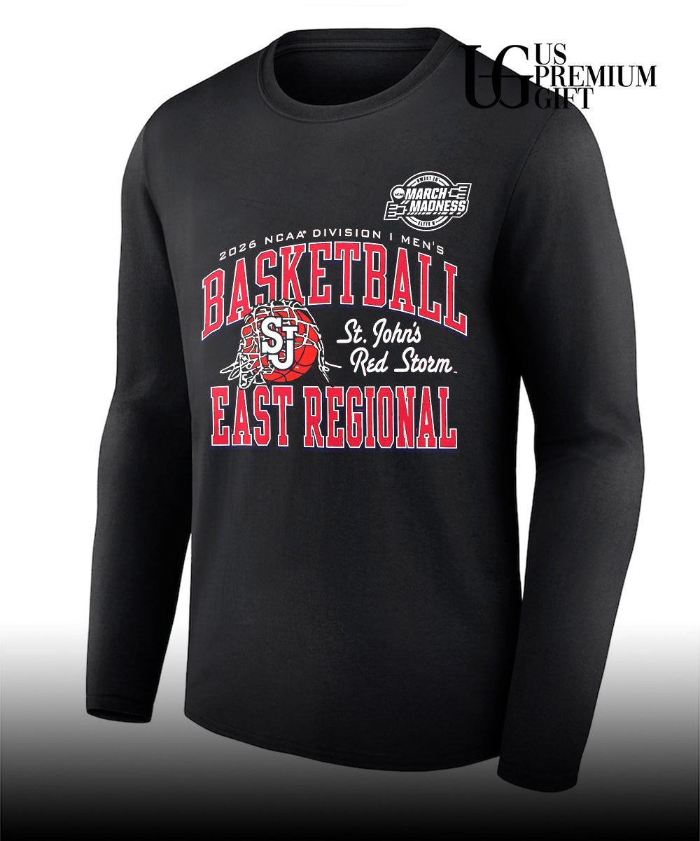 St. John’s Red Storm basketball NCAA Division I March Madness East Regional 2026 shirt