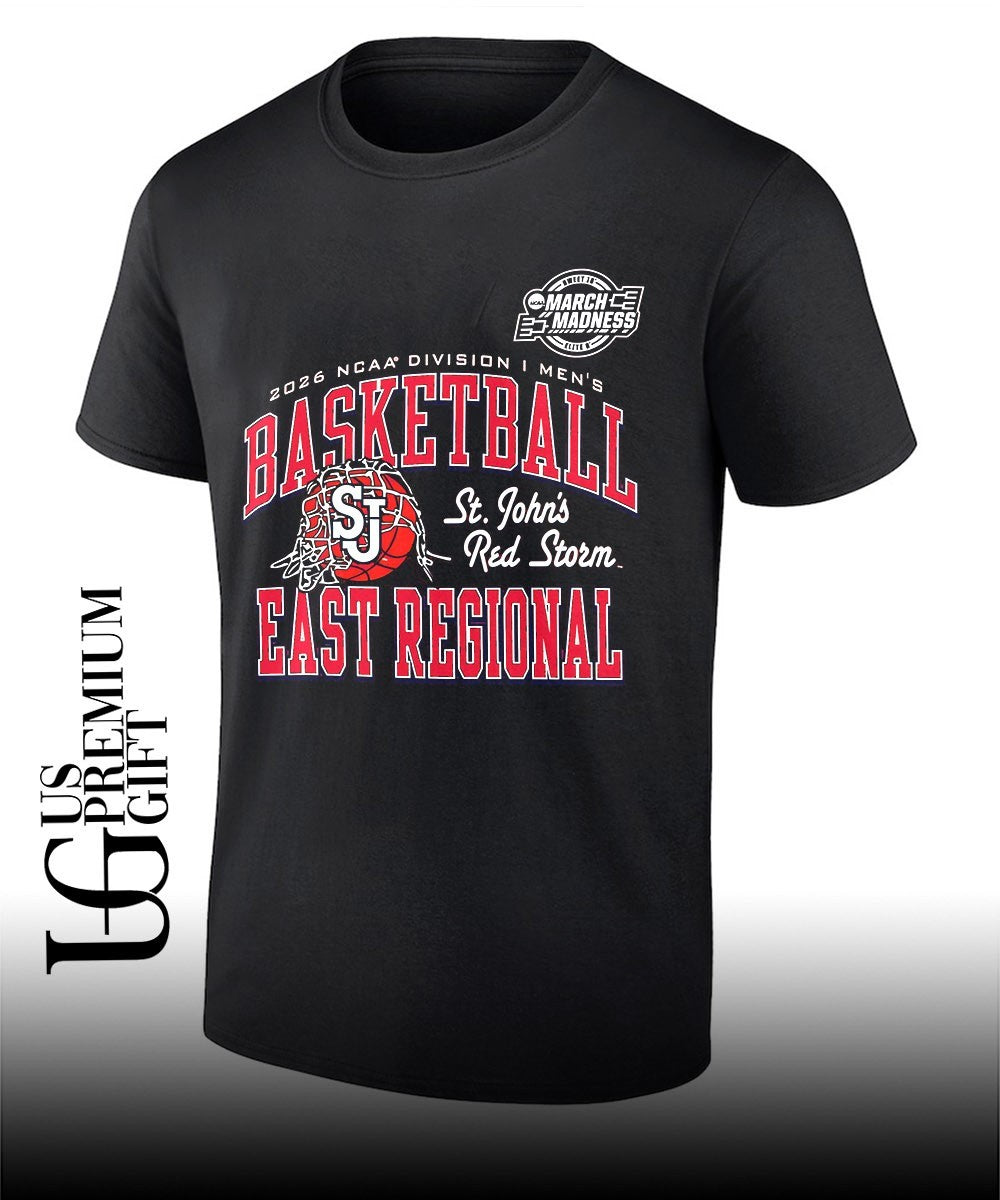 St. John’s Red Storm basketball NCAA Division I March Madness East Regional 2026 shirt