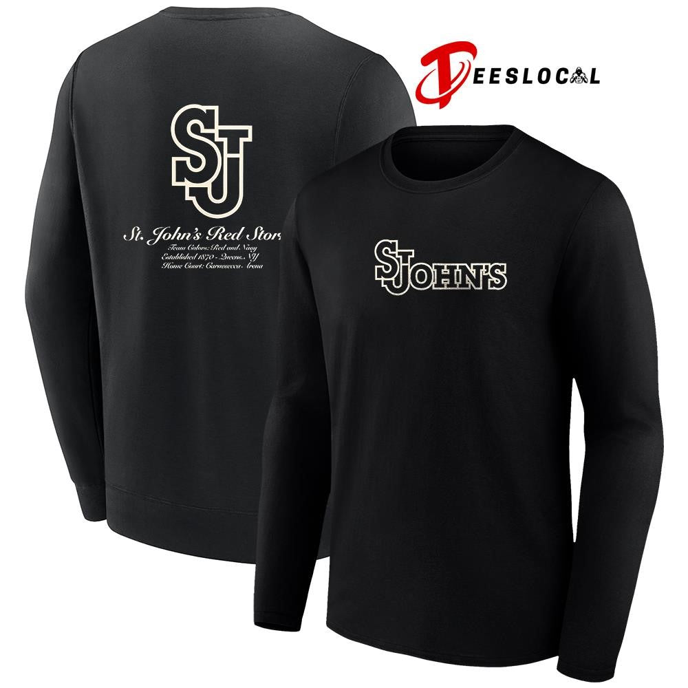 St. John’s Red Storm homecourt team colors est 1870 logo shirt