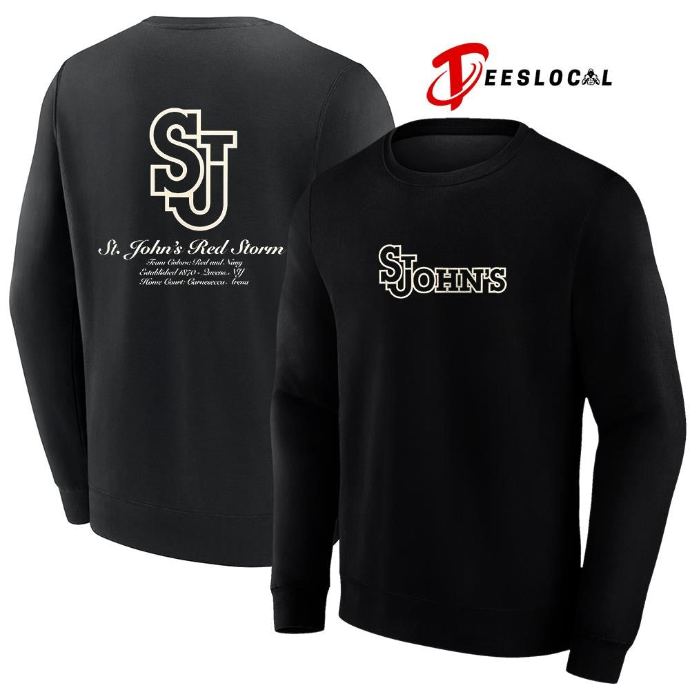 St. John’s Red Storm homecourt team colors est 1870 logo shirt