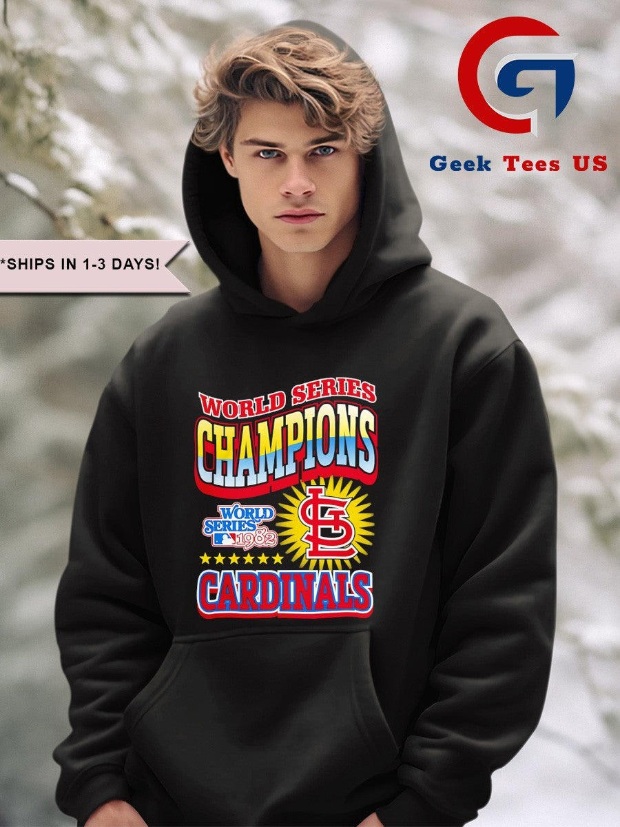 St. Louis Cardinals 1982 World Series Champions logo shirt