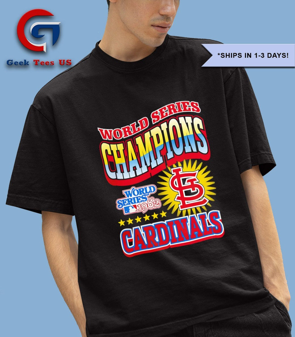St. Louis Cardinals 1982 World Series Champions logo shirt
