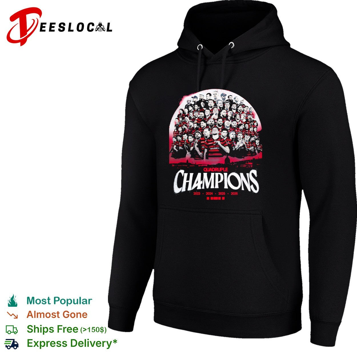 Stade Toulousain Quadruple Champions 2023 2024 2025 2026 Rugby Top 14 Shirt