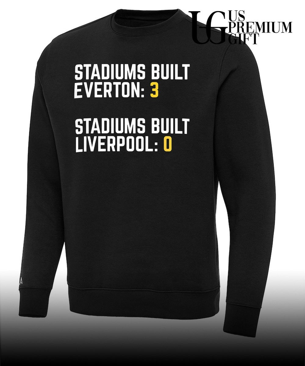 Stadiums built Everton 3 stadiums built Liverpool 0 shirt
