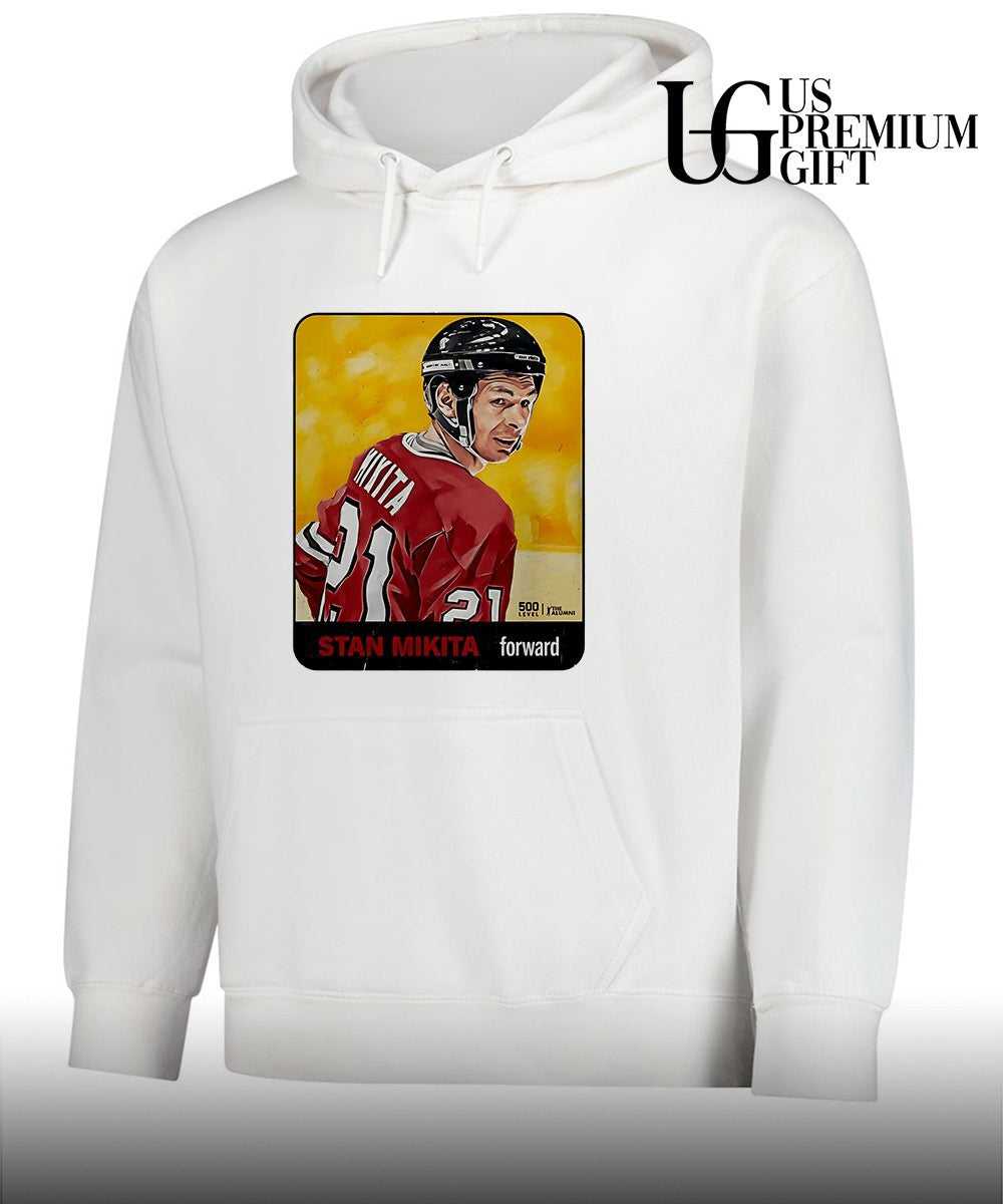 Stan Mikita forward player Chicago Blackhawks NHL card shirt