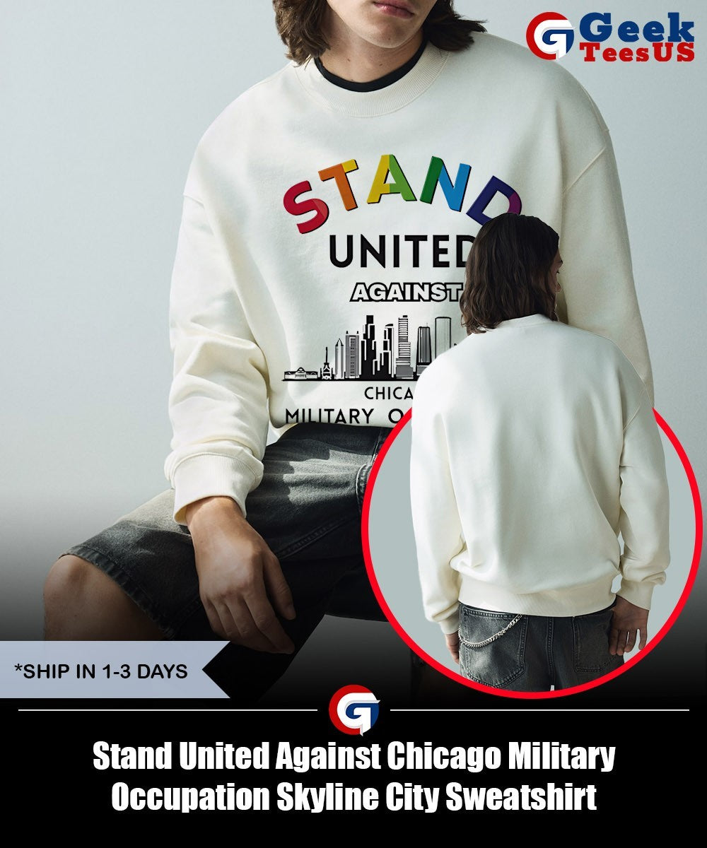 Stand United Against Chicago Military Occupation Skyline City shirt