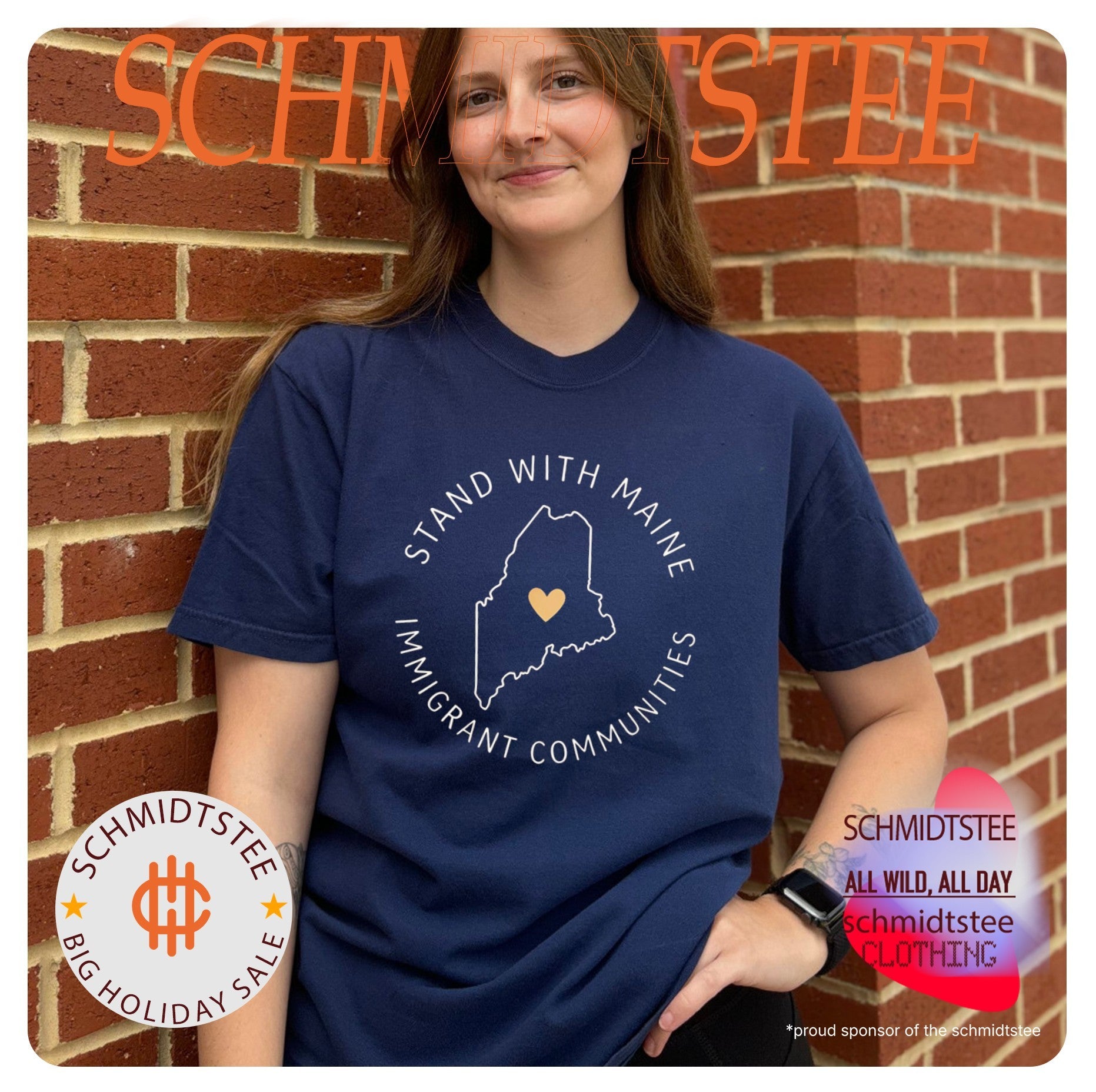 Stand With Maine Immigrant Communities Solidarity shirt