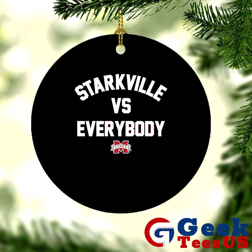 Starkville vs Everybody Mississippi State Bulldogs football logo shirt