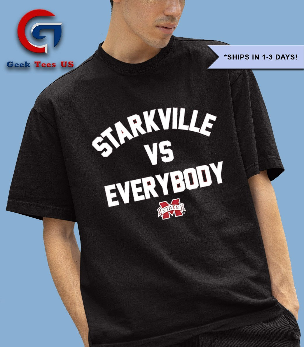 Starkville vs Everybody Mississippi State Bulldogs football logo shirt