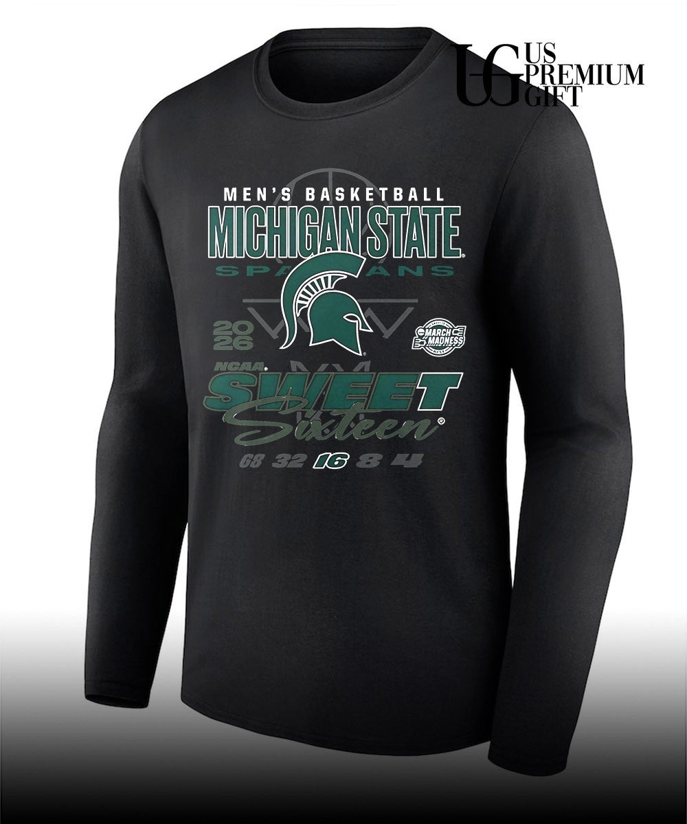 State Spartans 2026 NCAA March Madness Sweet 16 Bound Net shirt
