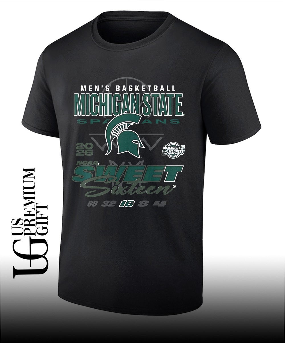 State Spartans 2026 NCAA March Madness Sweet 16 Bound Net shirt