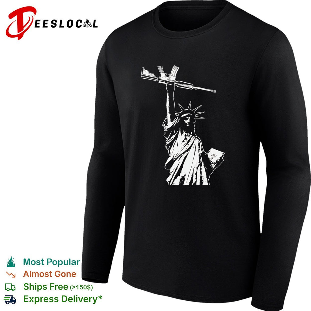 Statue of Liberty Holding an Assault Rifle July IV shirt