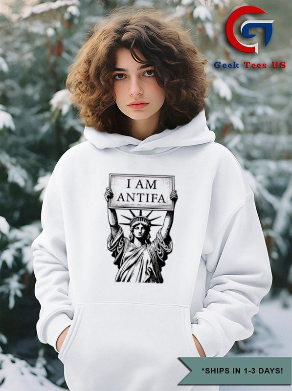 Statue of Liberty I am antifa shirt