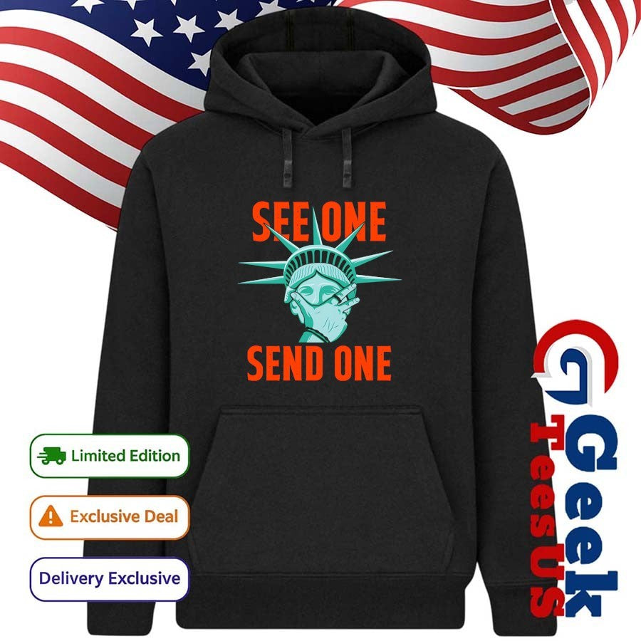 Statue of Liberty see one send one New York Mets shirt