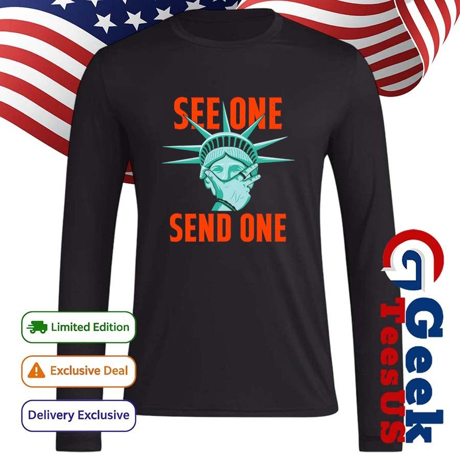 Statue of Liberty see one send one New York Mets shirt