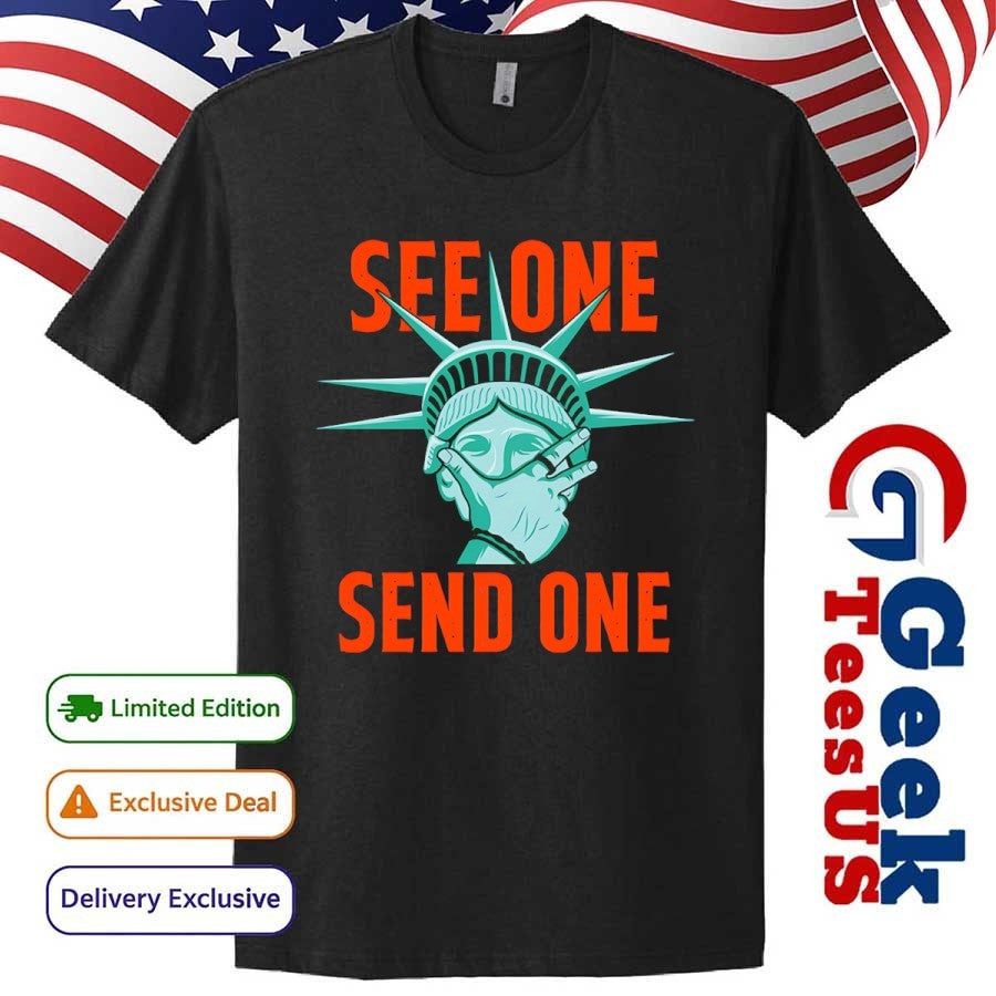 Statue of Liberty see one send one New York Mets shirt