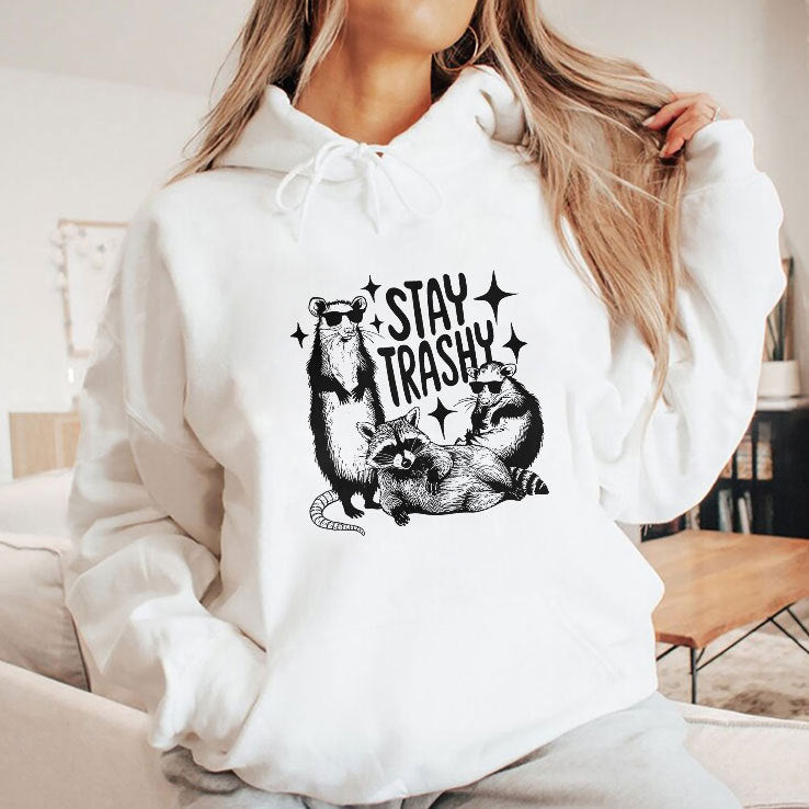 Stay Trashy Raccoon Opossum T Shirt
