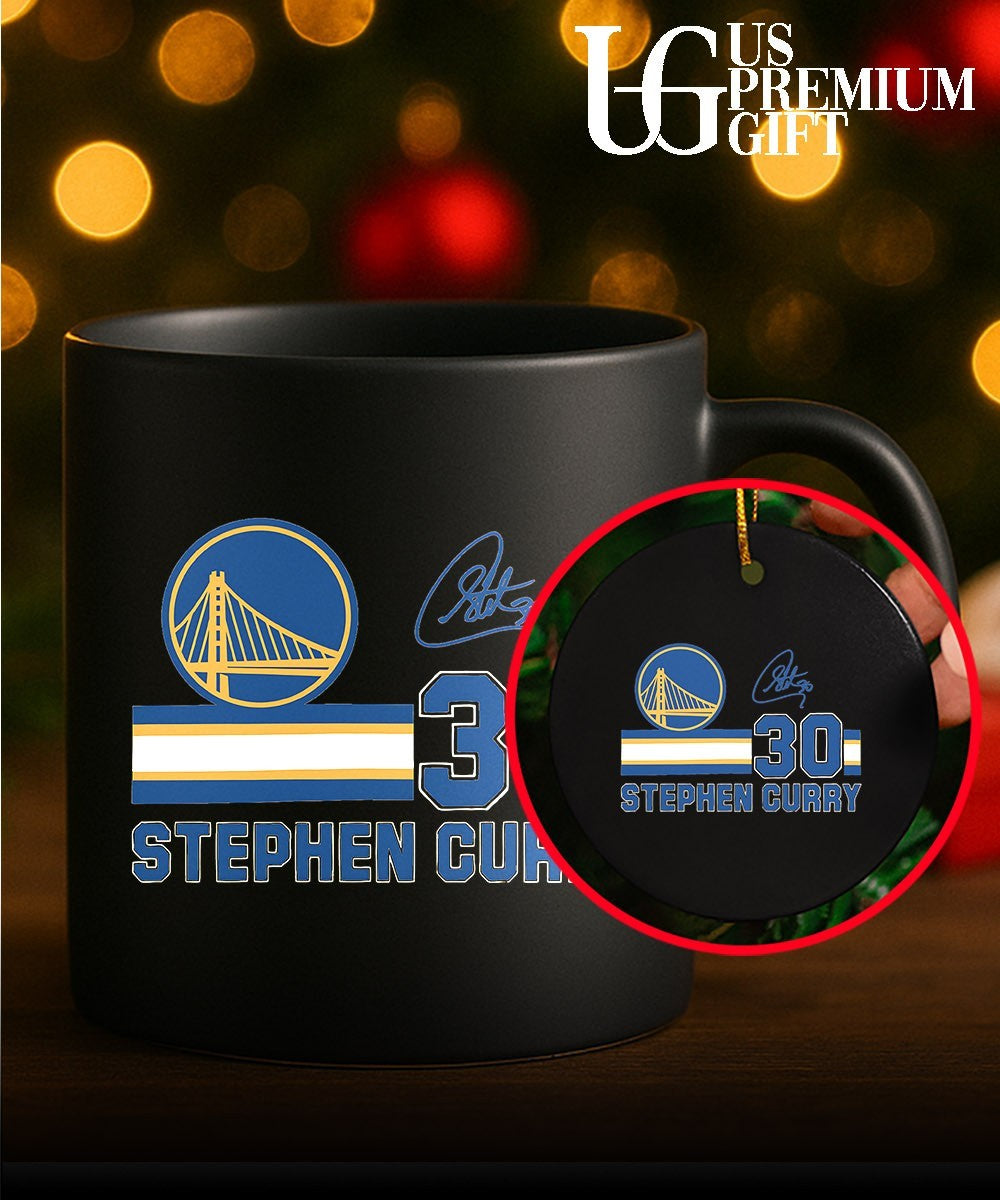 Stephen Curry Golden State Warriors NBA signature name and number retro shirt