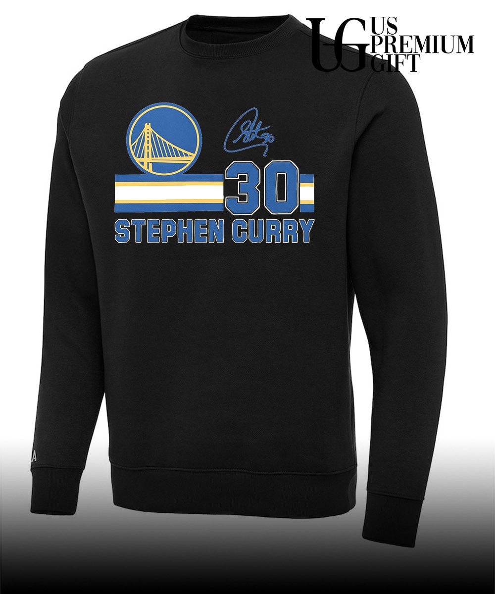 Stephen Curry Golden State Warriors NBA signature name and number retro shirt
