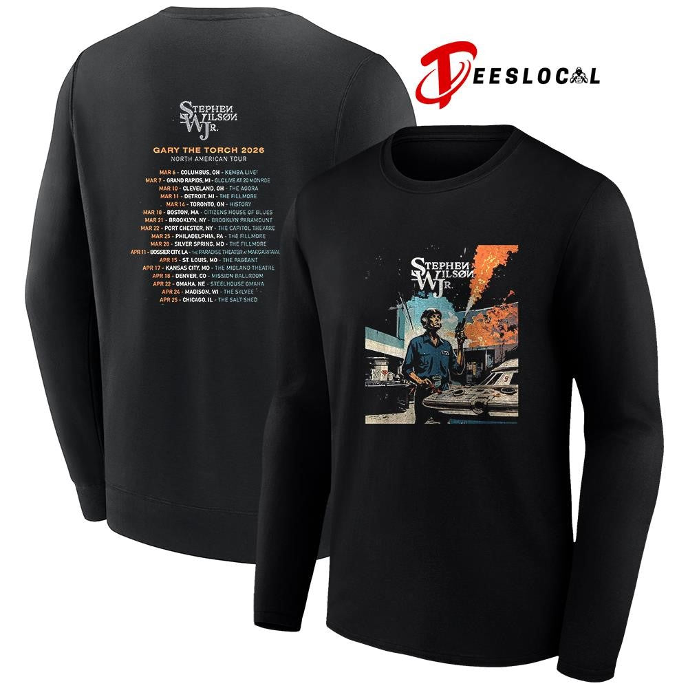 Stephen Wilson Jr Gary The Torch 2026 dates schedule graphic shirt
