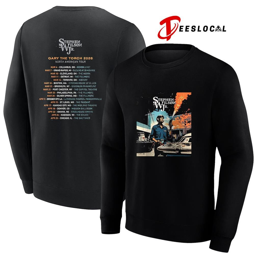 Stephen Wilson Jr Gary The Torch 2026 dates schedule graphic shirt