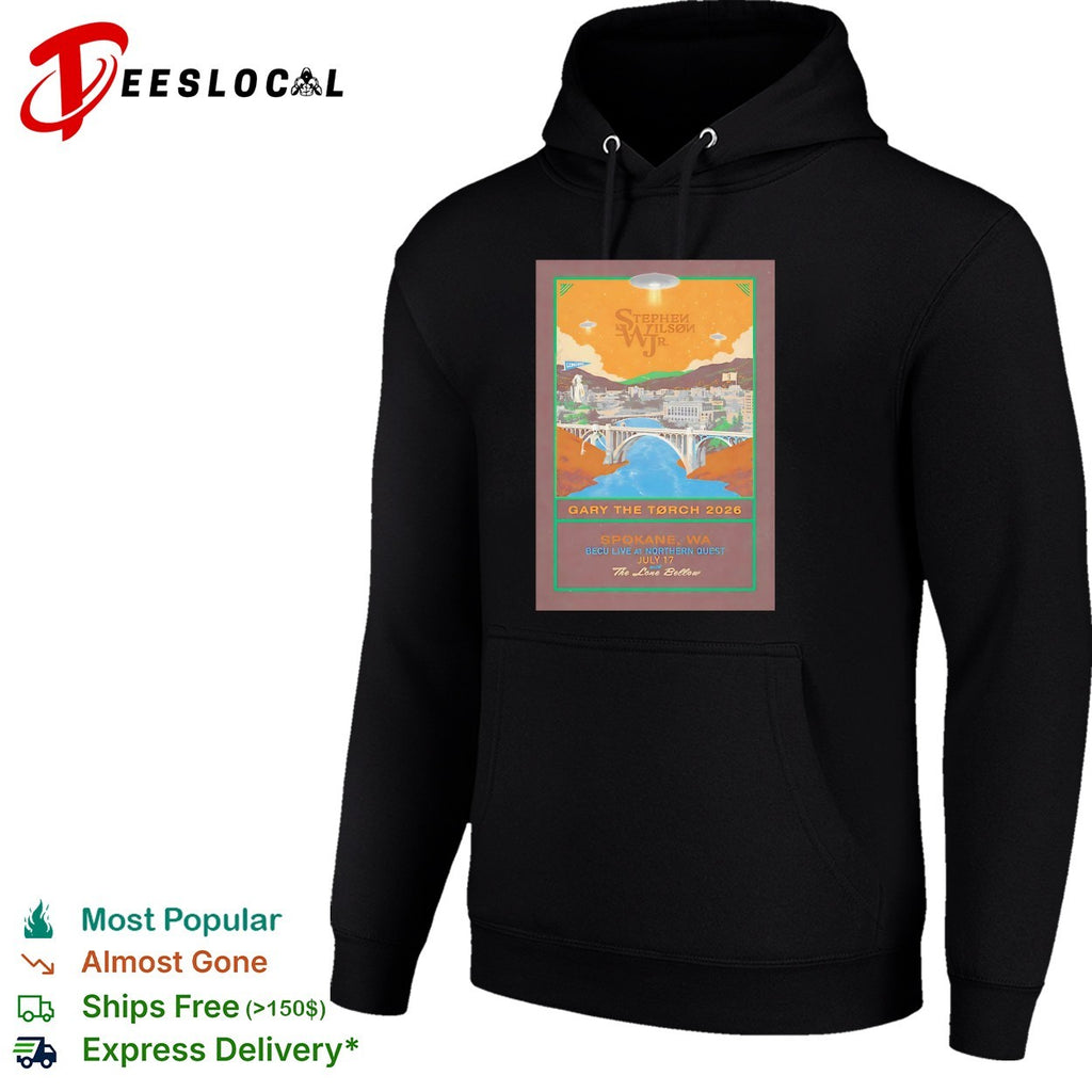 Stephen Wilson Jr Gary the Torch 2026 alien UFO bridge Spokane poster shirt