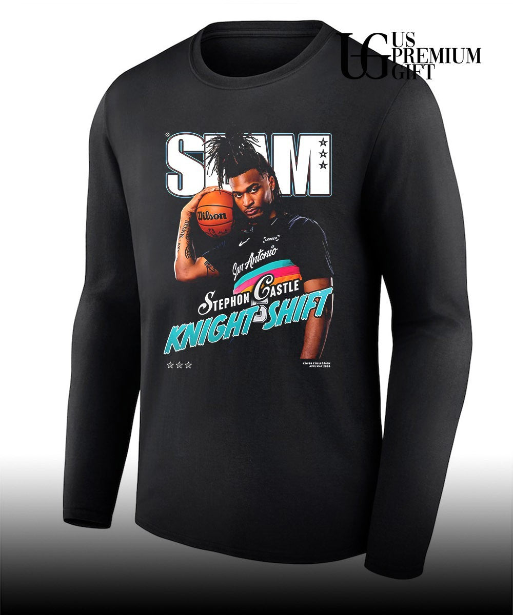 Stephon Castle Knight Shift San Antonio Spurs NBA Slam shirt