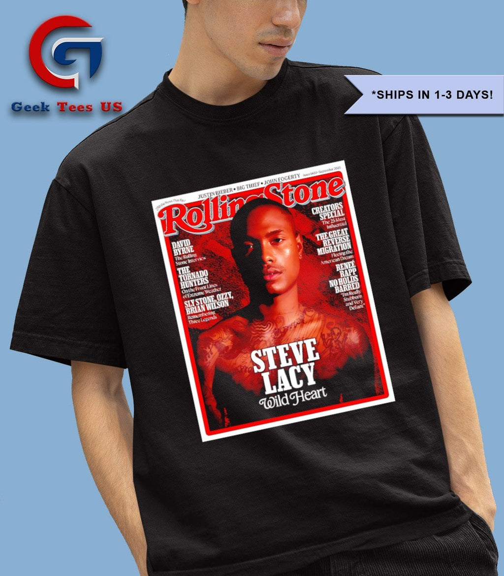 Steve Lacy Graces The Cover Of Rolling Stone Magazine Wild Heart Issue 1403 September 2025 shirt