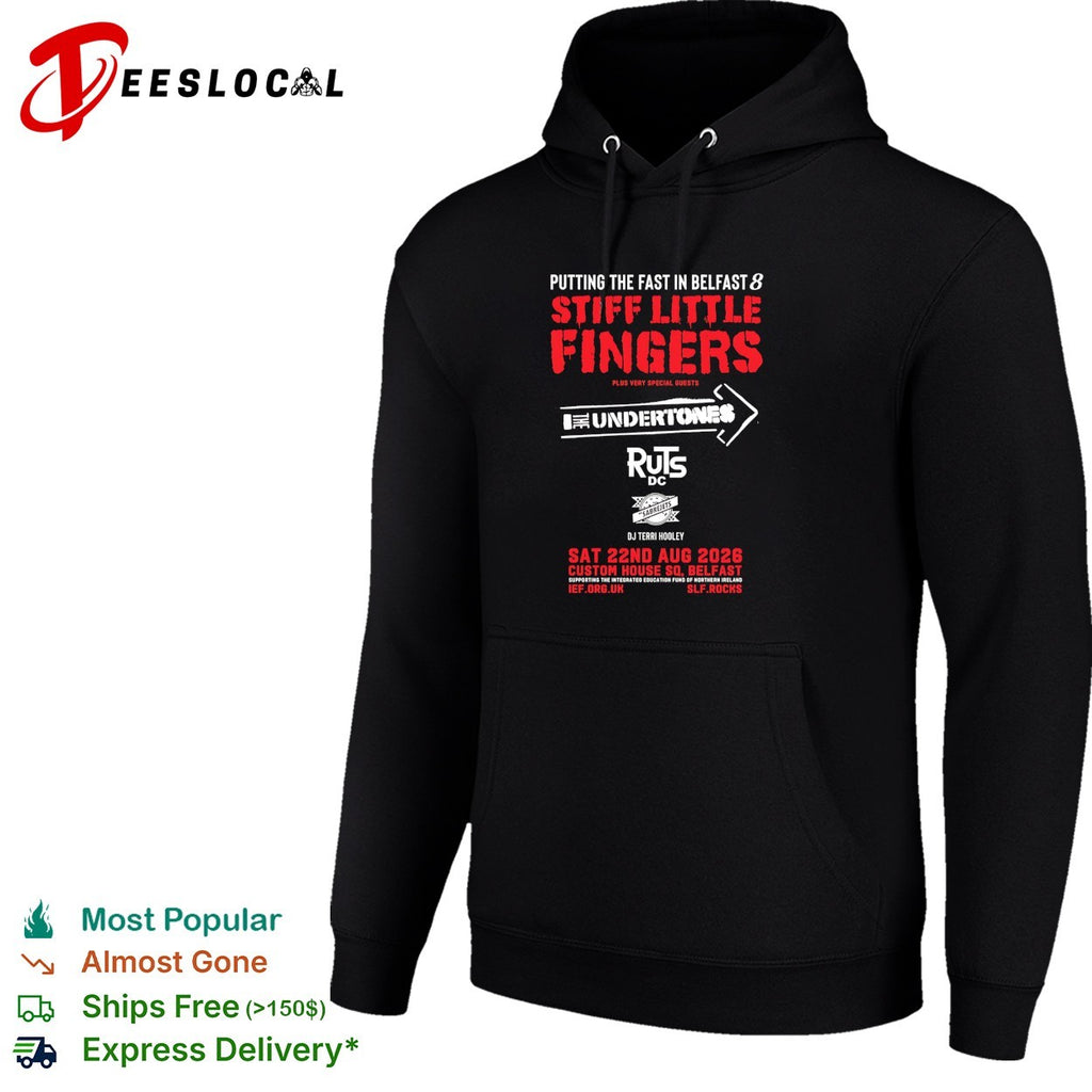 Stiff Little Fingers putting the fast in Belfast 8 Custom House Square 2026 shirt