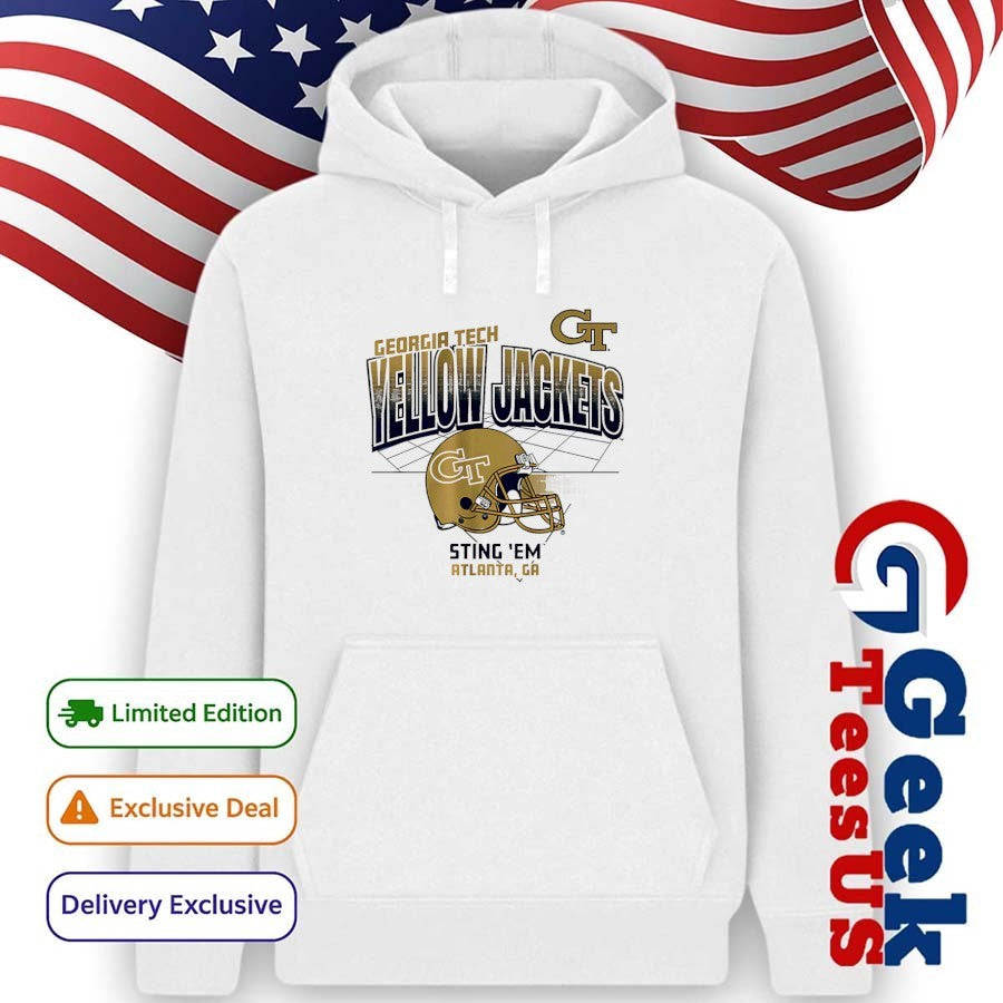 Sting Em Georgia Tech Yellow Jackets football helmet shirt