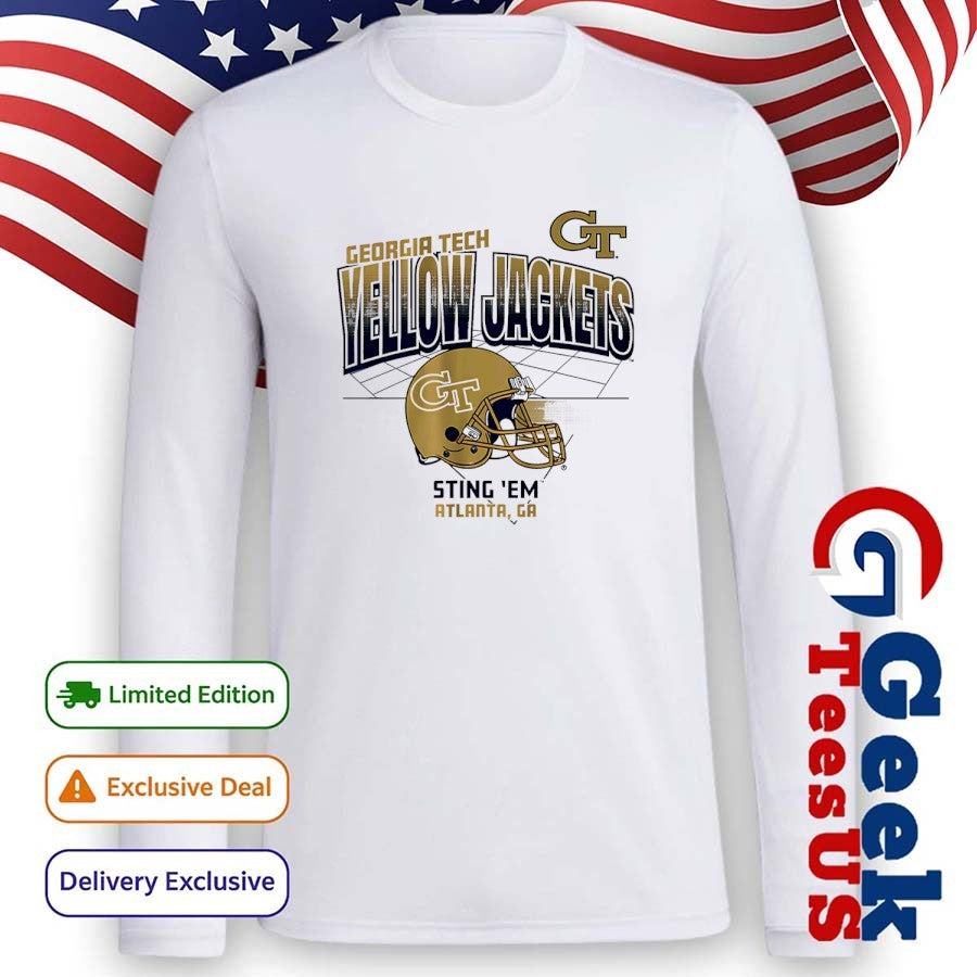 Sting Em Georgia Tech Yellow Jackets football helmet shirt