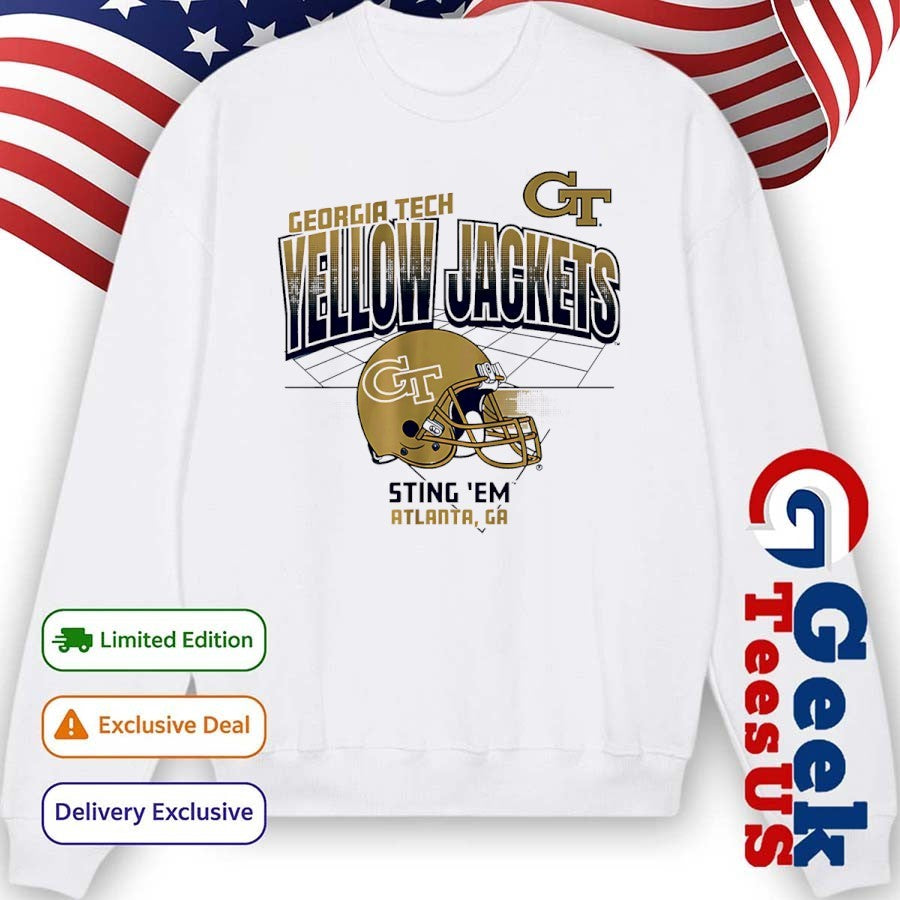 Sting Em Georgia Tech Yellow Jackets football helmet shirt