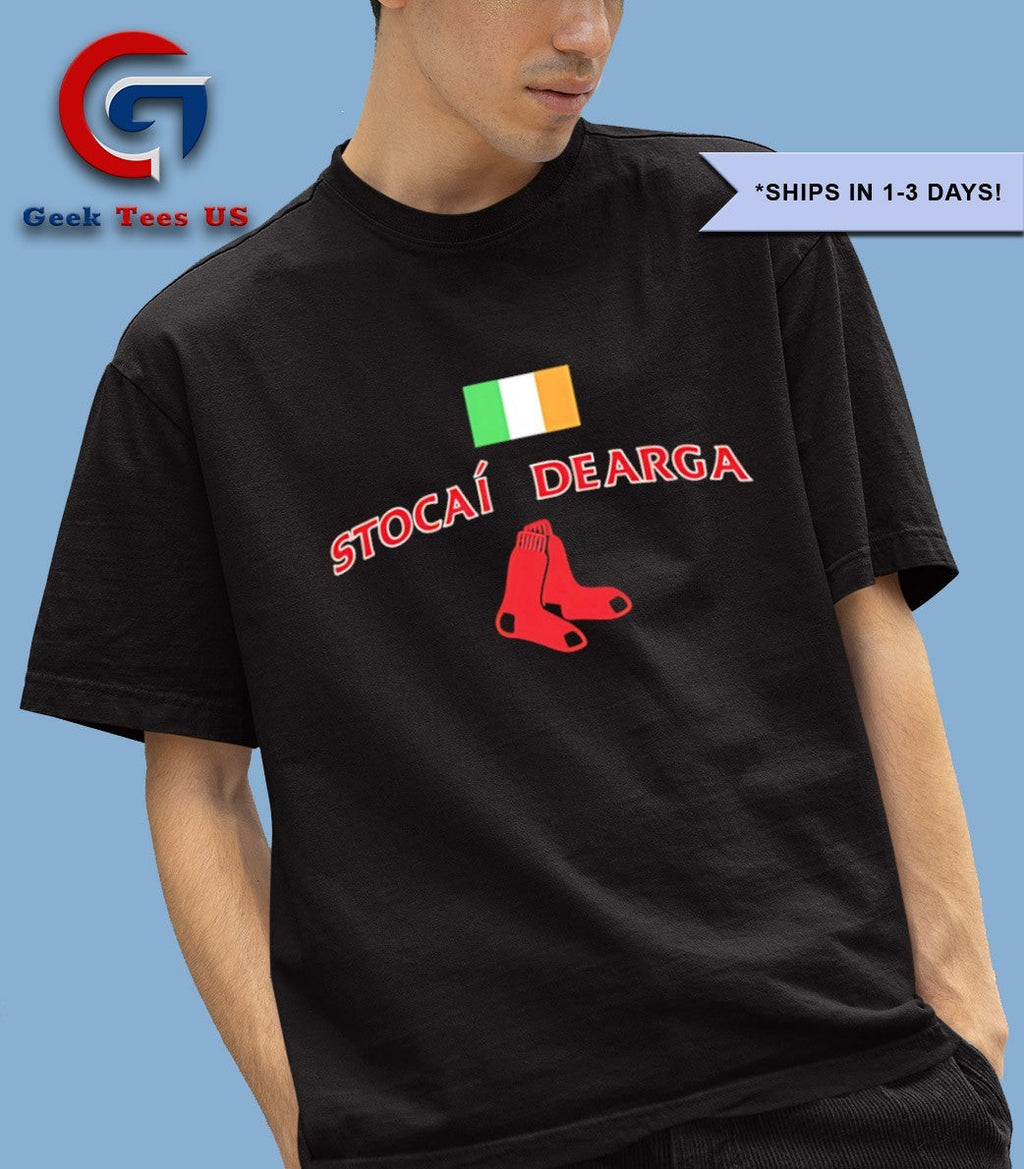 Stocai Dearga Boston Red Sox X Ireland Flag Shirt