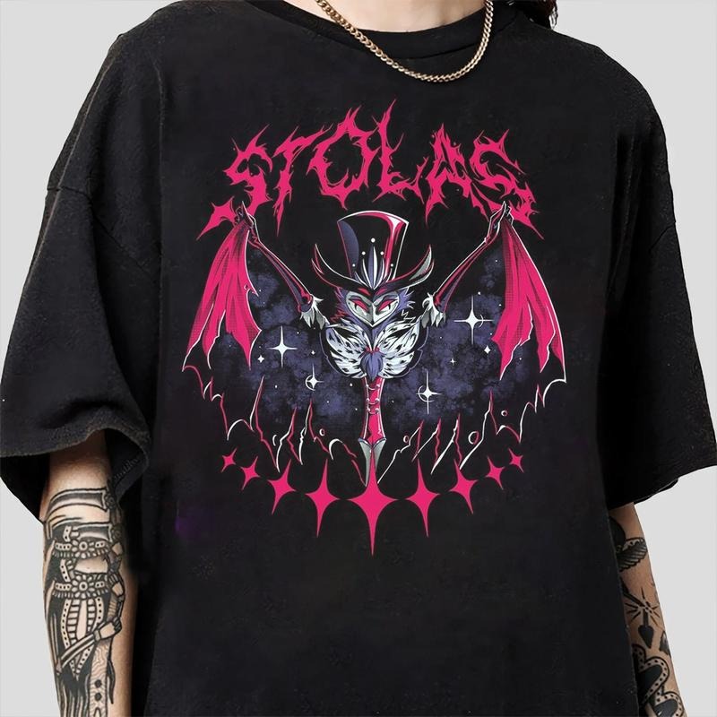 Stolas T-Shirt, Stolas Helluva Boss Characters, Hazbin Hotel T-Shirt, Hazbin Hotel Cartoon , Birthday Gift for fan-1...
