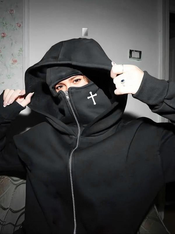 Street Style Women's Dual-Layer Hooded Zipper Pocket Sweatshirt, Base Simple Yet Versatile Design, Perfect for Daily Wear & Sports style 04