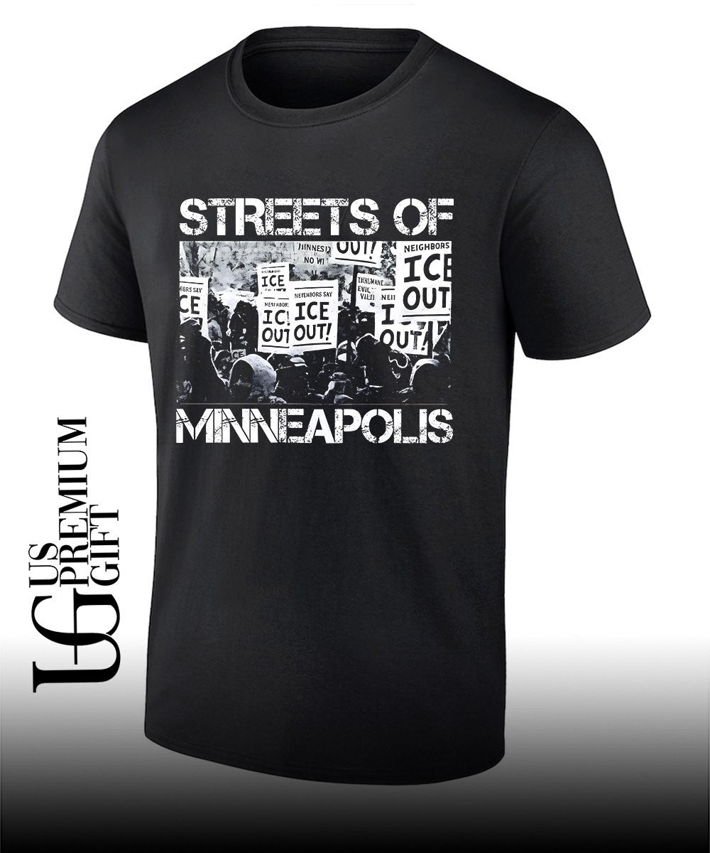 Streets of Minneapolis Ice Out Protest Gear No Kings In America shirt