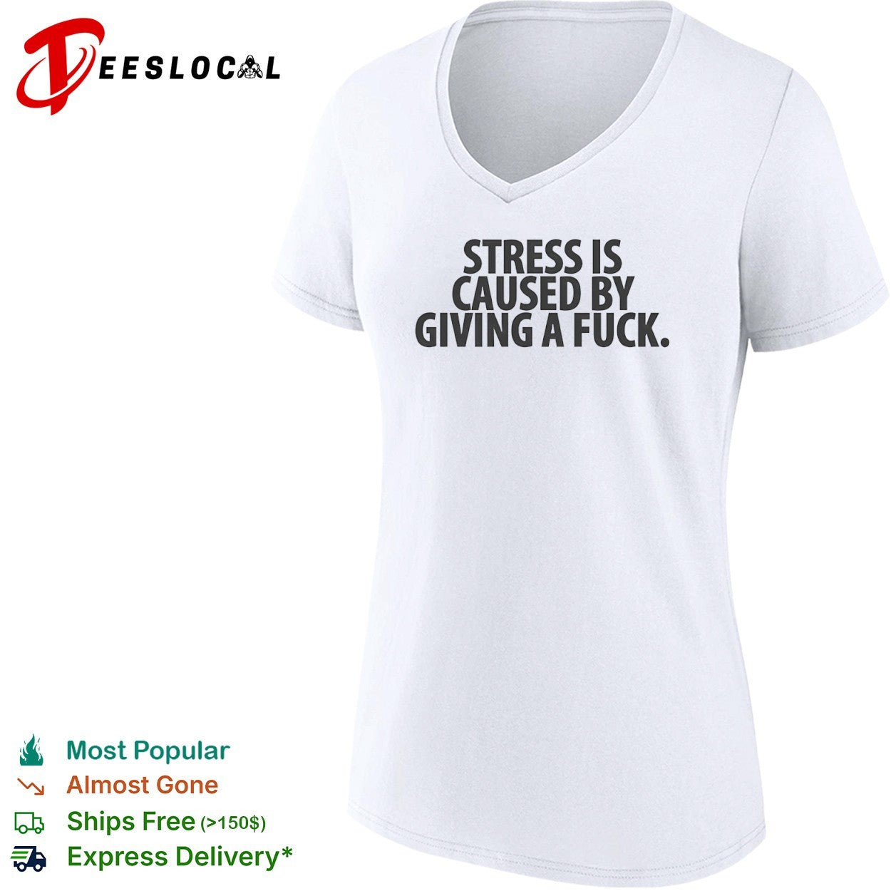 Stress Is Caused by Giving a Fuck shirt