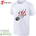 Stripe Tiger Claw Scratch shirt