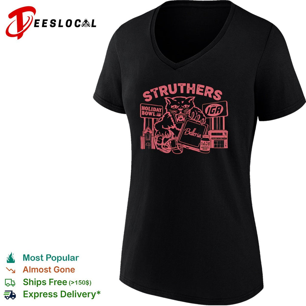 Struthers Panther Football Holiday Bowl Belleria Spaghetti Sauce shirt