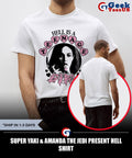 Super Yaki & Amanda the jedi present hell T-shirt