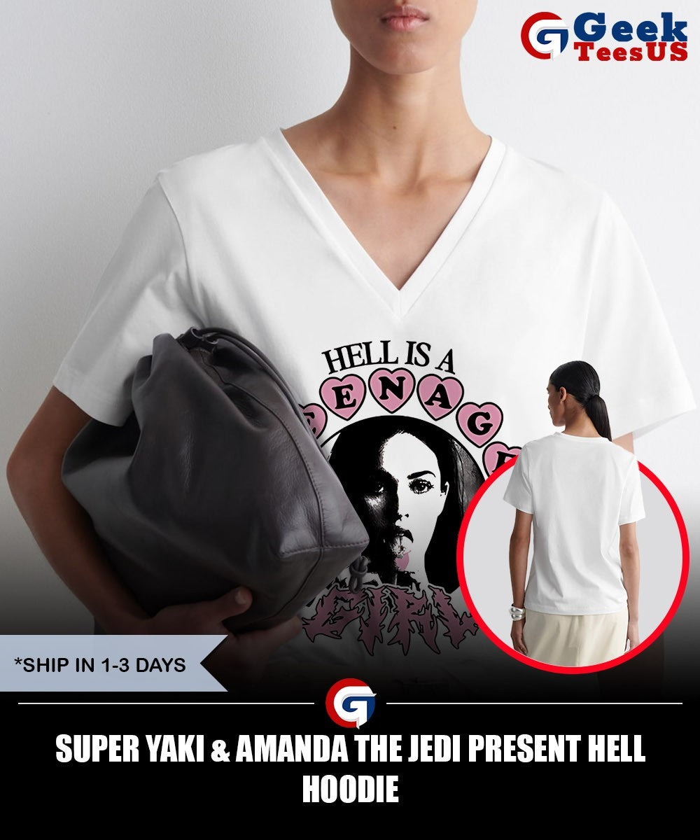 Super Yaki & Amanda the jedi present hell T-shirt