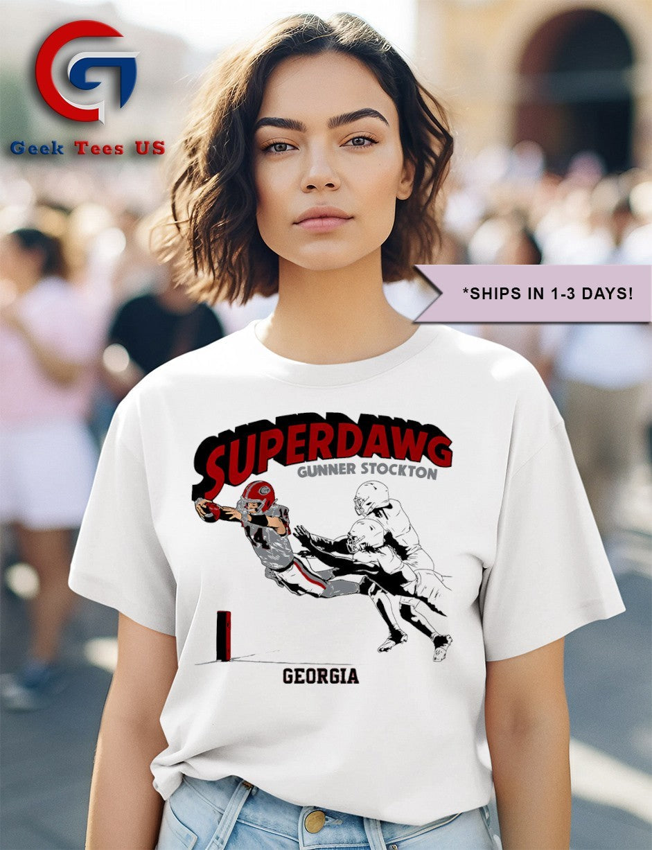 SuperDawg Gunner Stockton Georgia Bulldogs football shirt