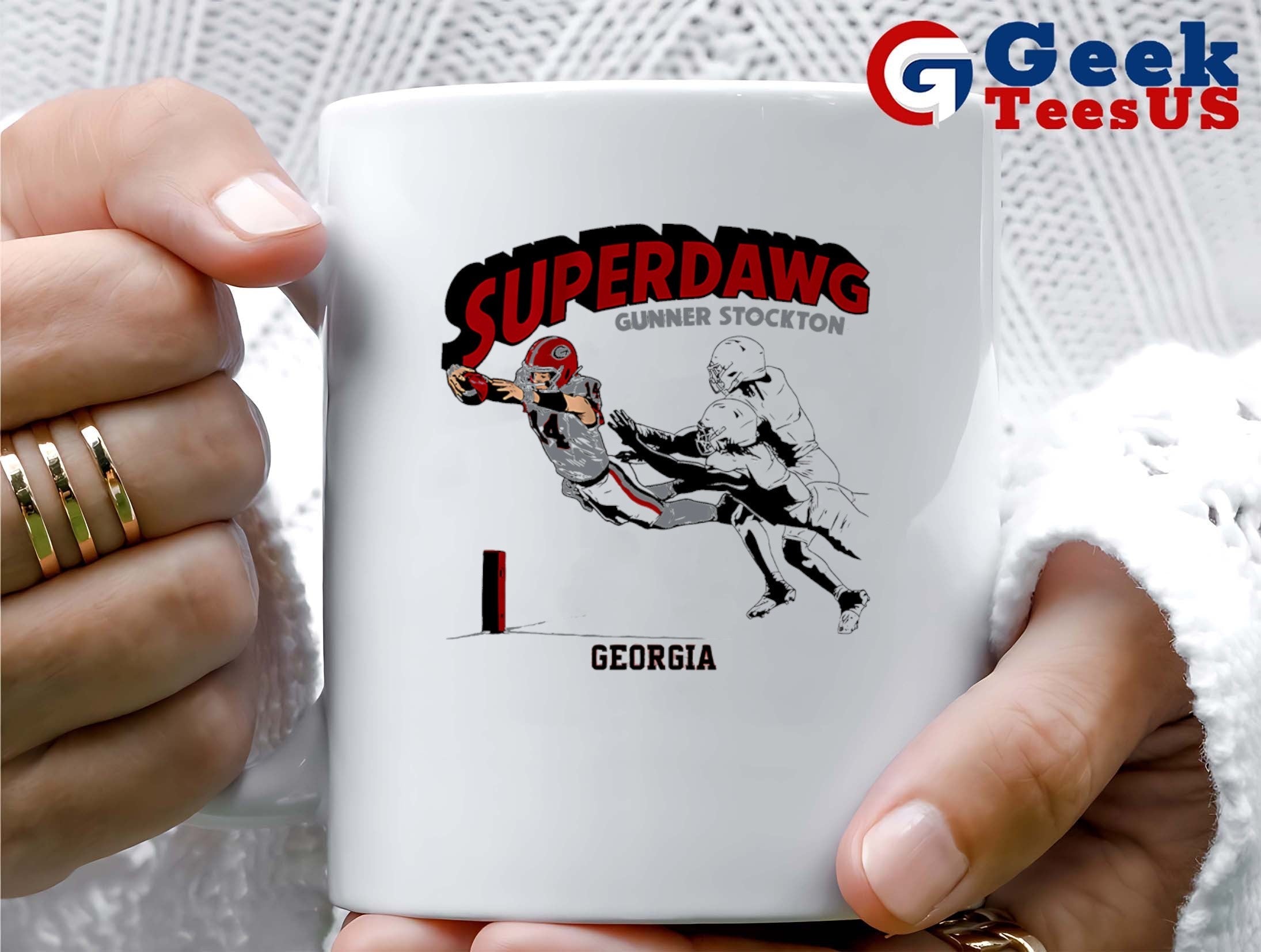SuperDawg Gunner Stockton Georgia Bulldogs football shirt
